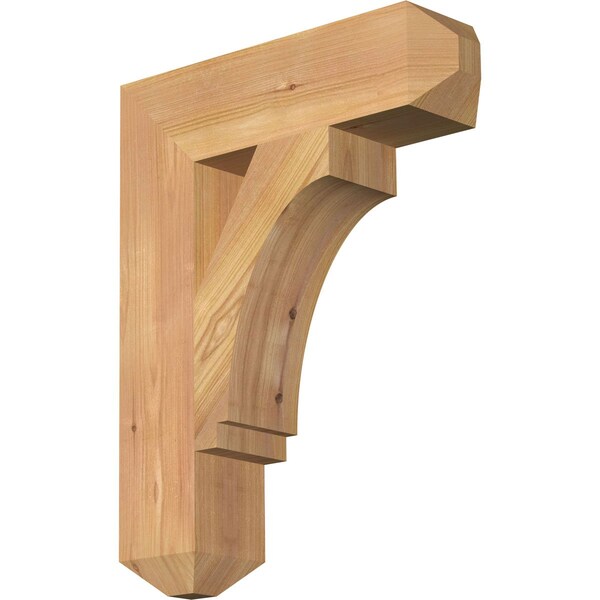 Ekena Millwork Imperial Craftsman Smooth Bracket, Western Red Cedar, 3 1/2"W x 14"D x 18"H BKT04X14X18IMP04SWR - main